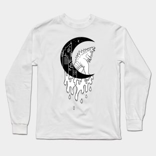 Godzilla Moon Long Sleeve T-Shirt